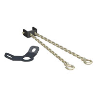 (image for) Crosswing 5th Wheel Hitch Replacement Safety Chain Assembly With GooseNeck Anchor Plate #16614