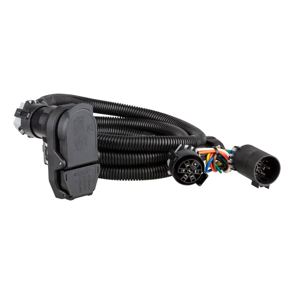 (image for) GMC Sierra 2019-2026 7' Custom Wiring Harness Extension Adds 4-Way & 7-RV Blade #56003