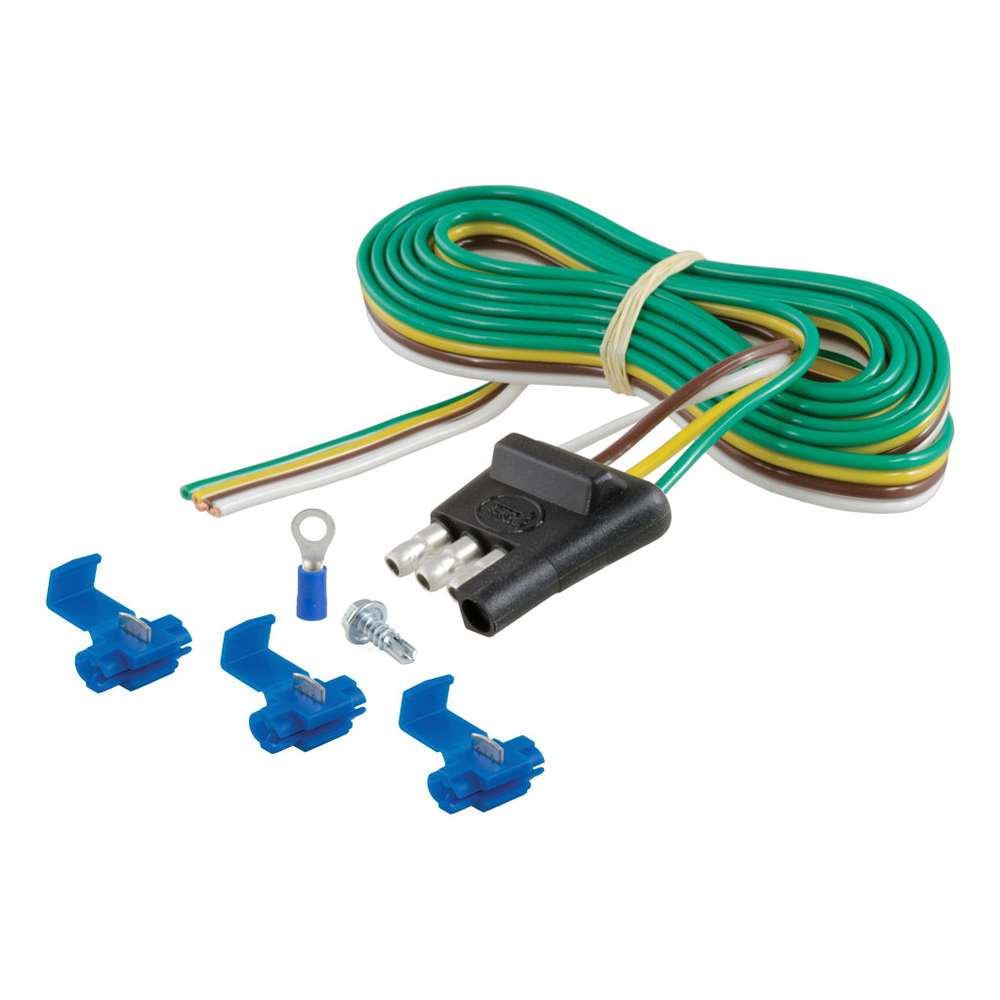 (image for) 4-Way Flat Trailer Connector Plug Kit 48" Wires #58349