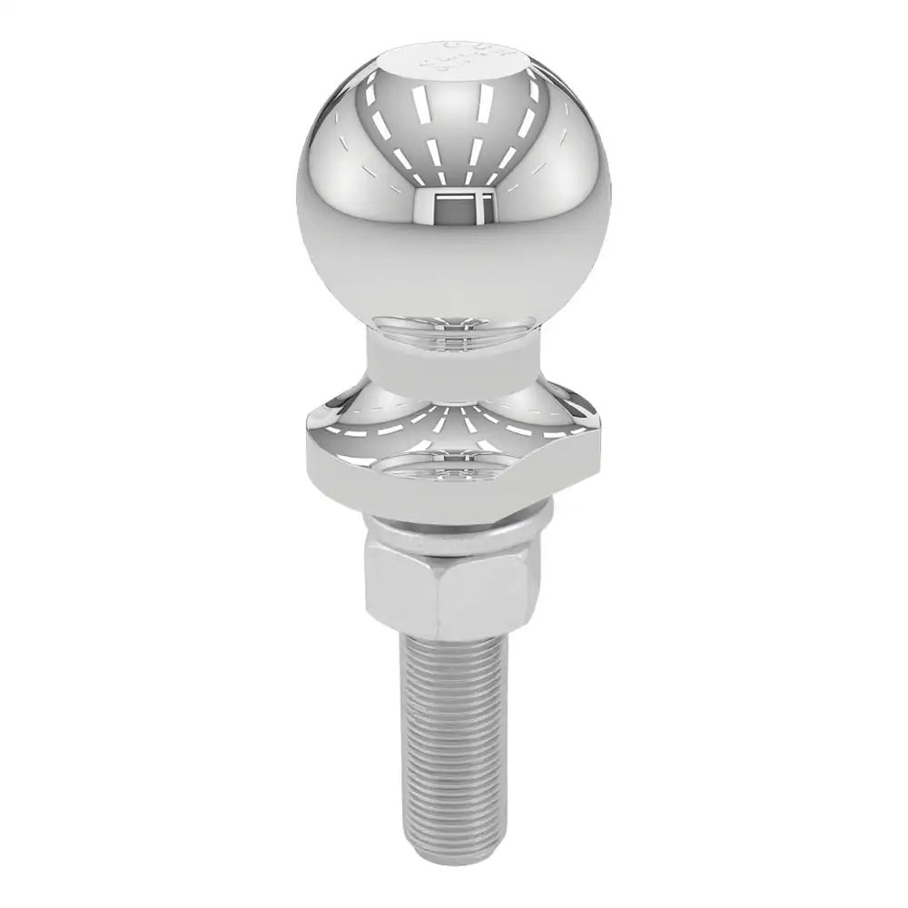 (image for) 2'' Chrome Trailer Hitch Ball, 3.5k, 3/4" X 3" Shank #40019