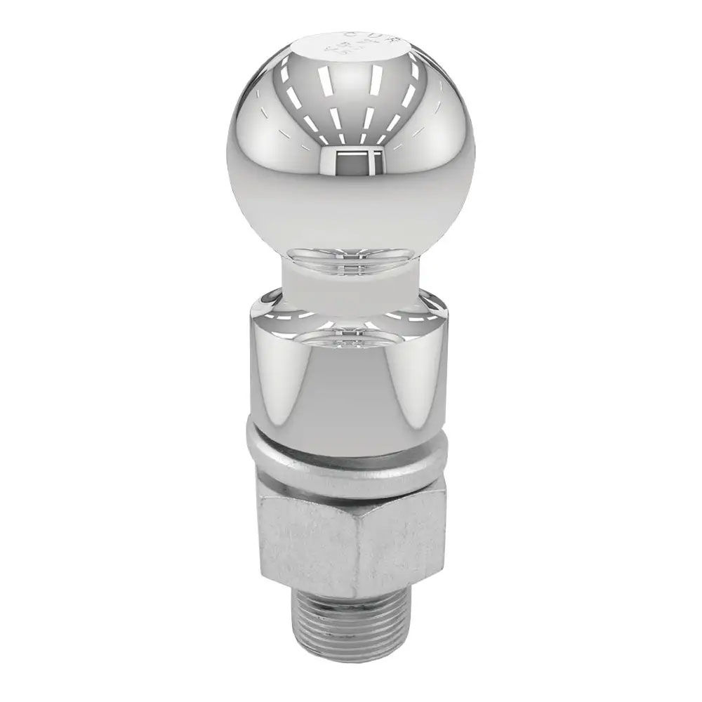 (image for) 2 5/ 16'' Chrome Trailer Hitch Ball, 10k, 1 1/4" Z 2 5/8" Shank, 1" Rise #40035