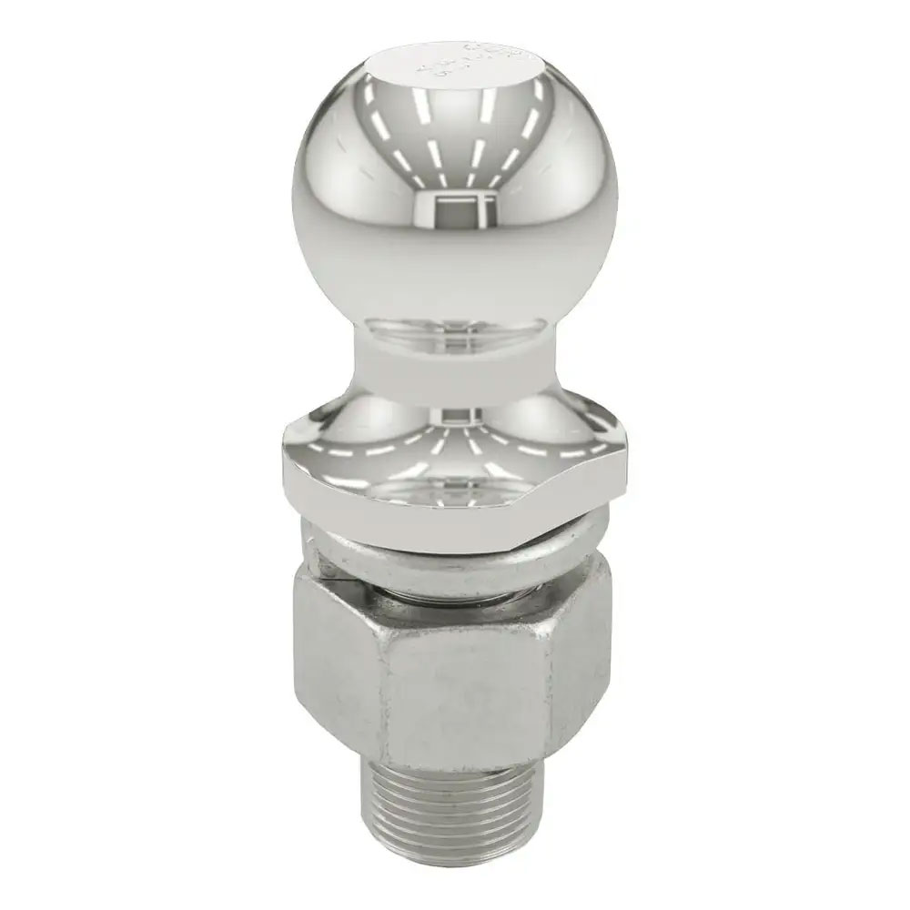 (image for) 2'' Stainless Steel Trailer Hitch Ball, 10k, 1 1/4" X 2 5/8" Shank #40056