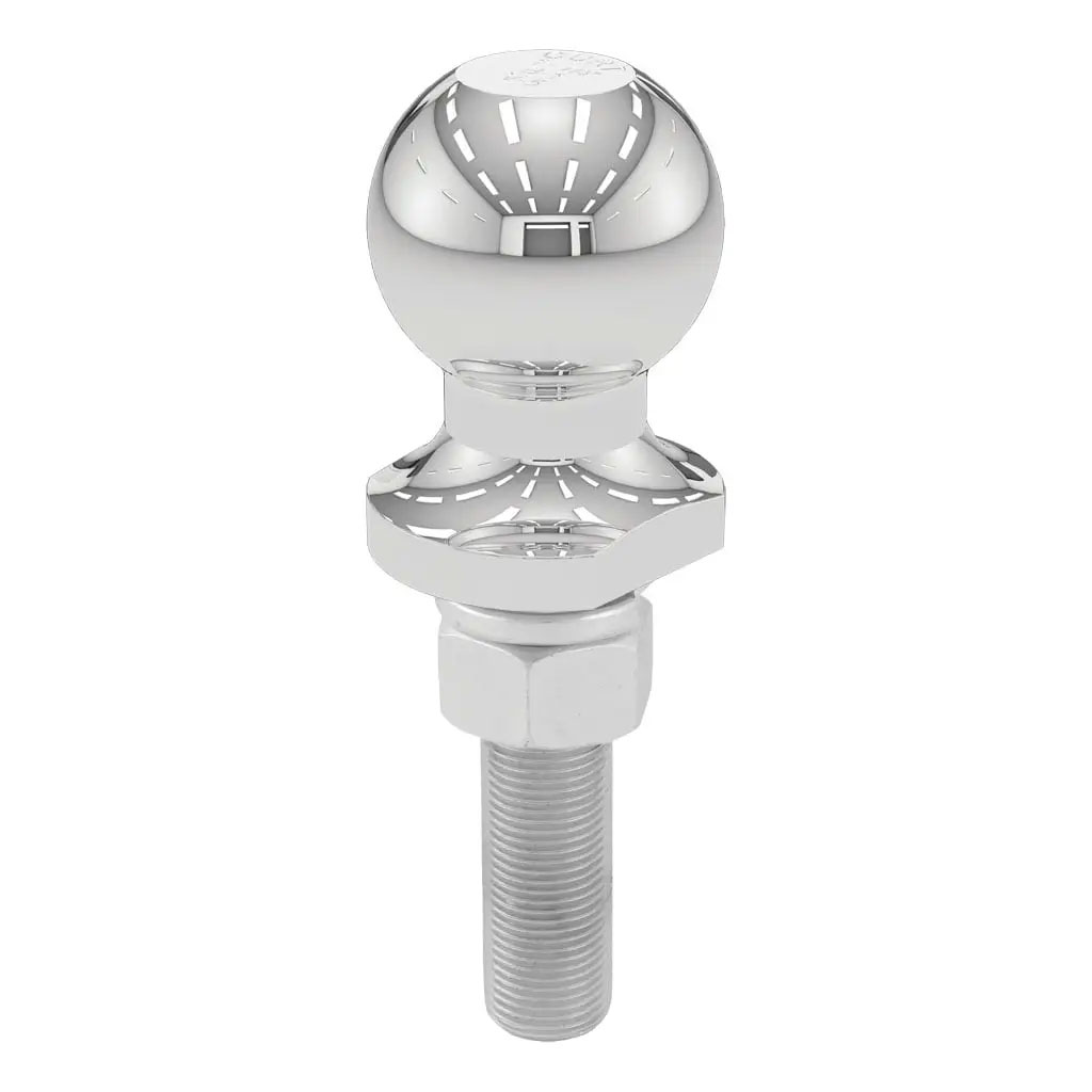 (image for) 1 7/8'' Chrome Trailer Hitch Ball, 2k, 3/4" X 3" Shank #40171