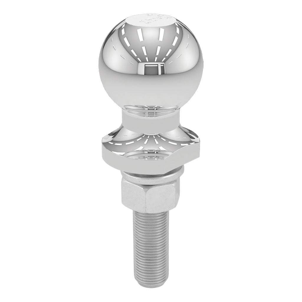 (image for) 2'' Chrome Trailer Hitch Ball, 3.5k, 3/4" X 3" Shank #40173
