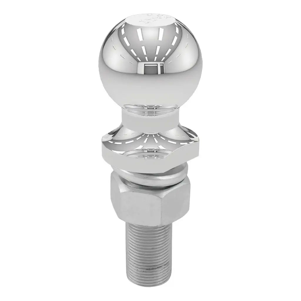 (image for) 2'' Chrome Trailer Hitch Ball, 6k, 1" X 3" Shank #40174