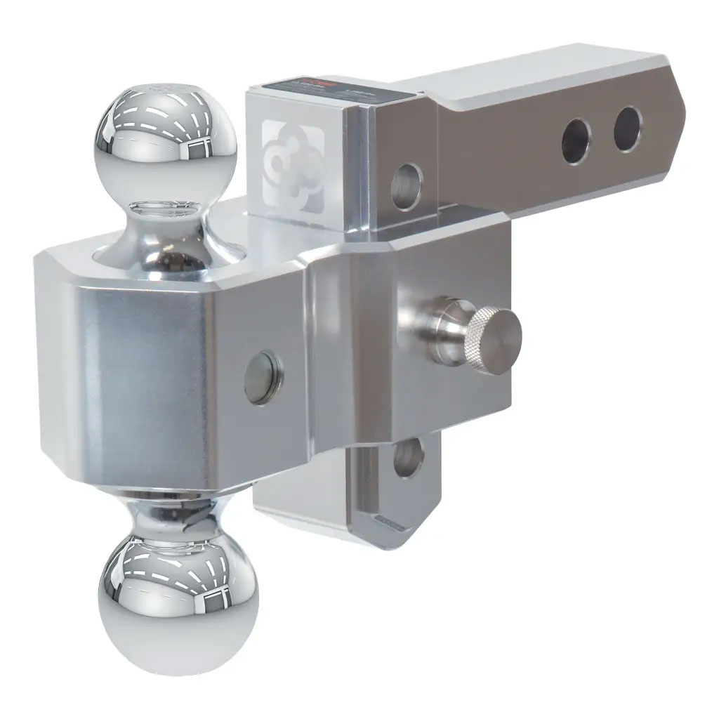 (image for) Alumalite Adjustable Aluminum Dual Ball Mount 3 1/2" Drop #45364