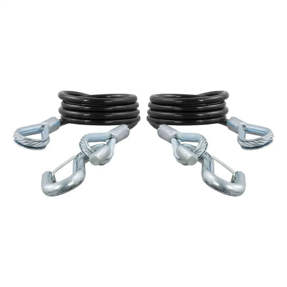 (image for) 7/8" Vinyl Coated Safety Cable With Snap Hook, 3.5k, 2 Pack #80136