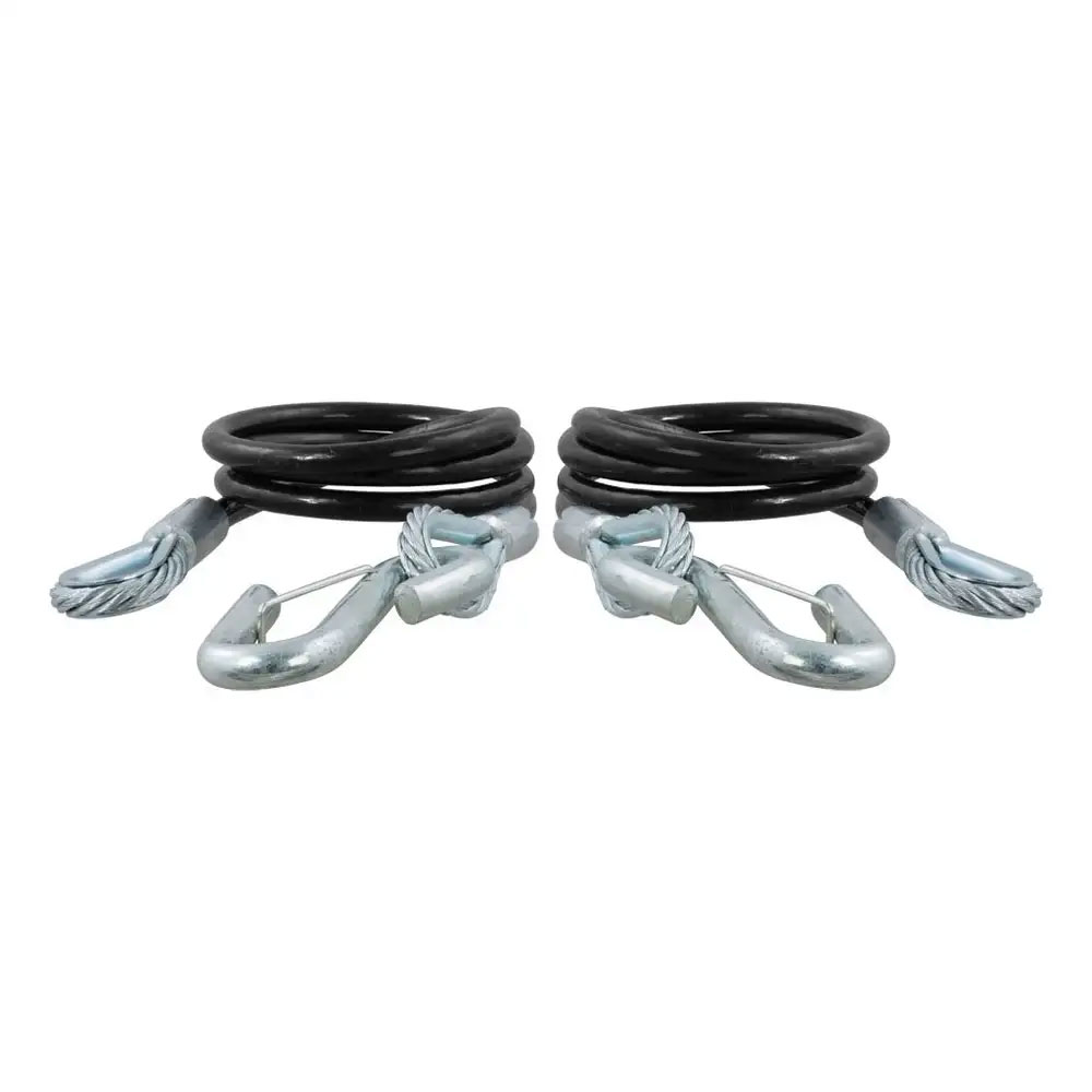 (image for) 1/2" Vinyl Coated Safety Cable With Snap Hook, 5k, 2 Pack #80151