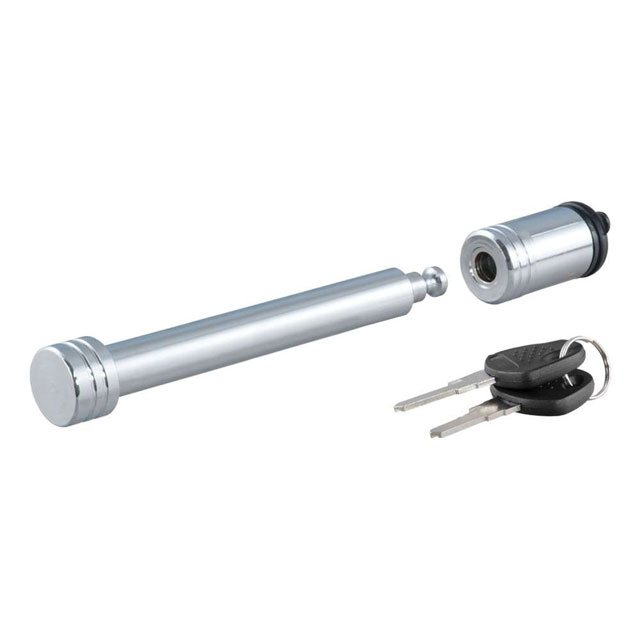 (image for) 5/8" Barbell Hitch Lock, Chrome, 2", 2 1/2" Or 3" Receiver #23025