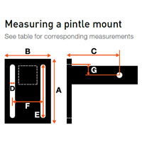 (image for) Securelatch Adjustable Pintle Mount, 2" Shank, 6 7/8"" Long, 20K #48011
